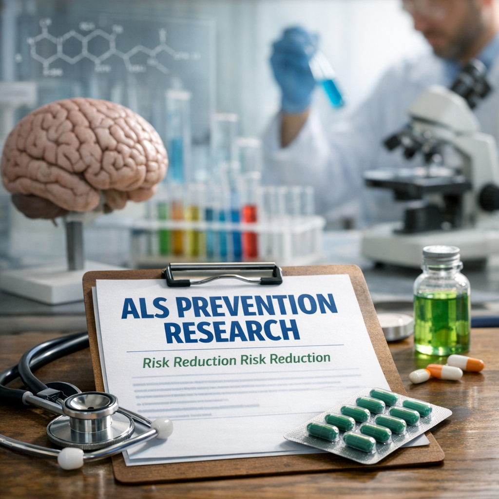 Illustration of ALS Prevention Research: Discover Stunning Risk Reduction