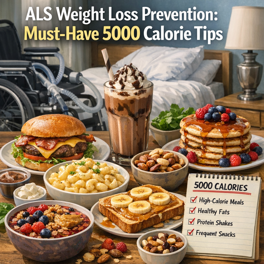 Illustration of ALS Weight Loss Prevention: Must-Have 5000 Calorie Tips