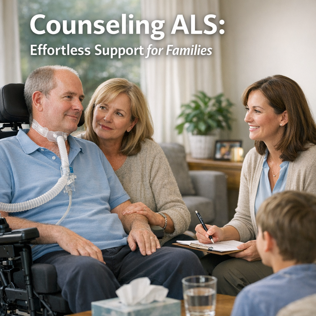 Illustration of Counseling ALS: Effortless Support for Families