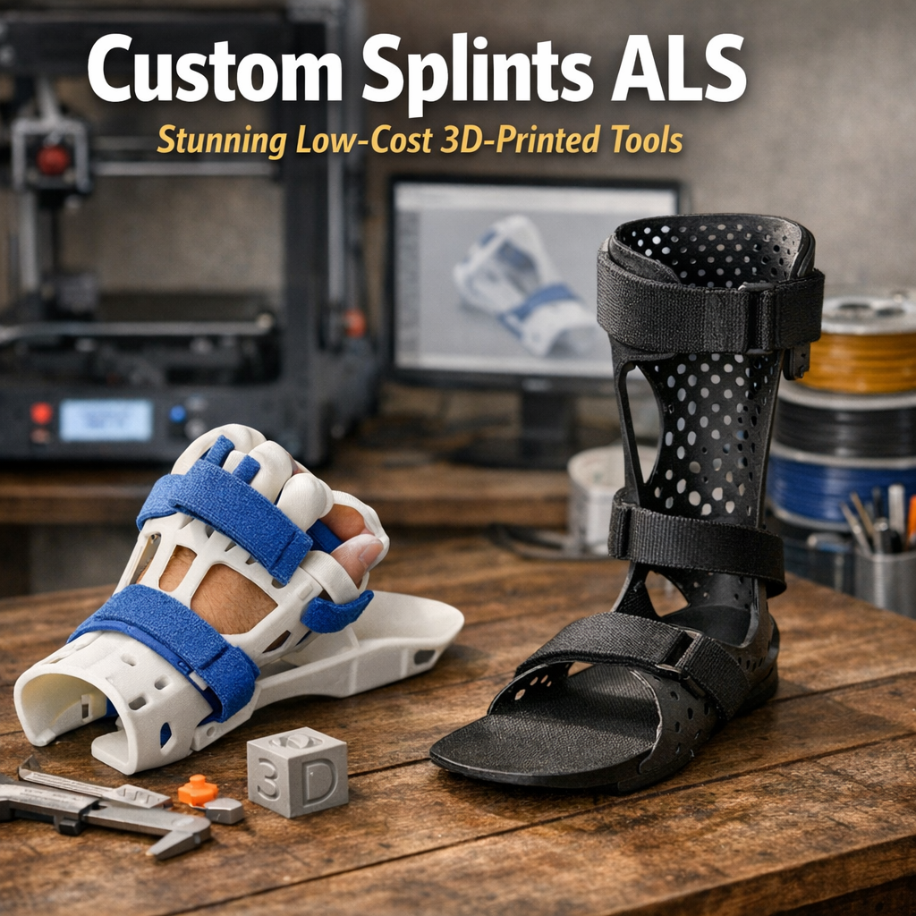 Illustration of Custom Splints ALS: Stunning Low-Cost 3D-Printed Tools