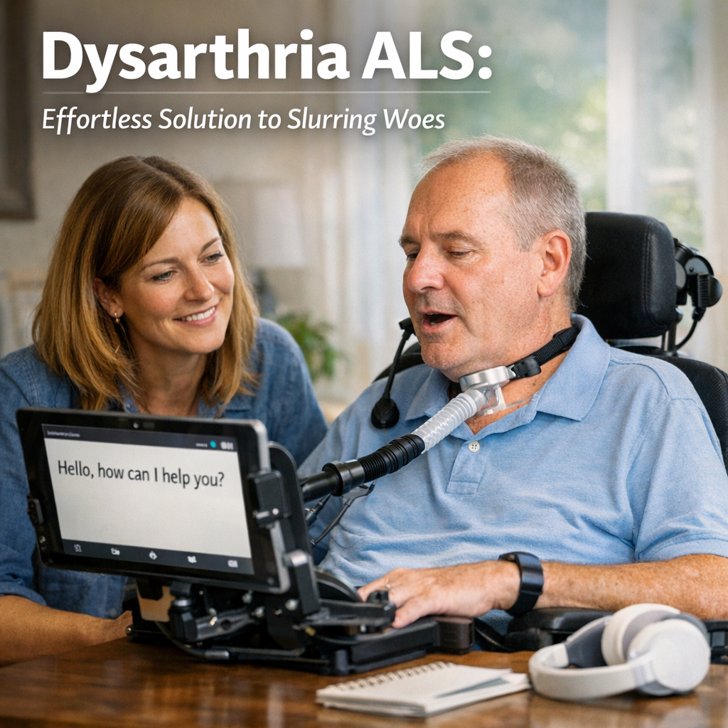 Illustration of Dysarthria ALS: Effortless Solution to Slurring Woes