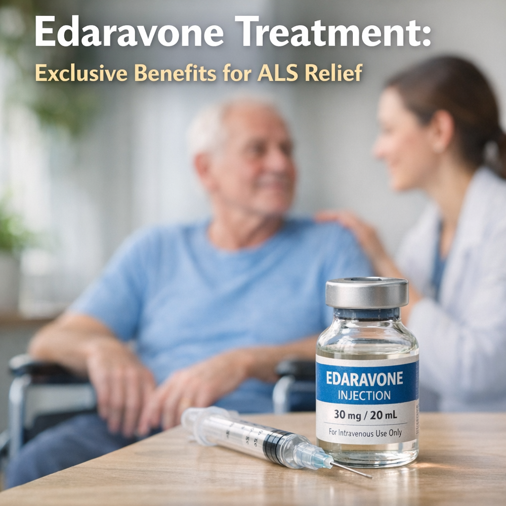 Illustration of Edaravone Treatment: Exclusive Benefits for ALS Relief