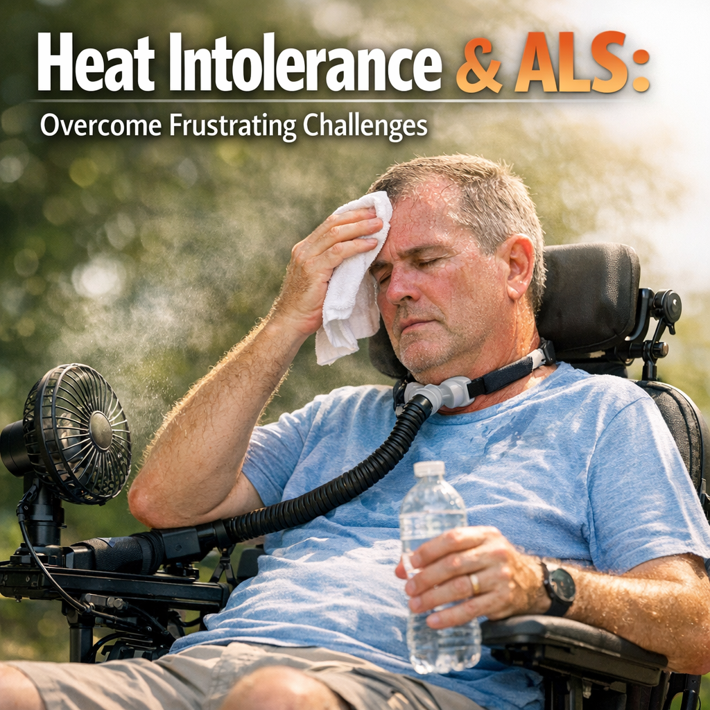 Illustration of Heat Intolerance ALS: Overcome Frustrating Challenges