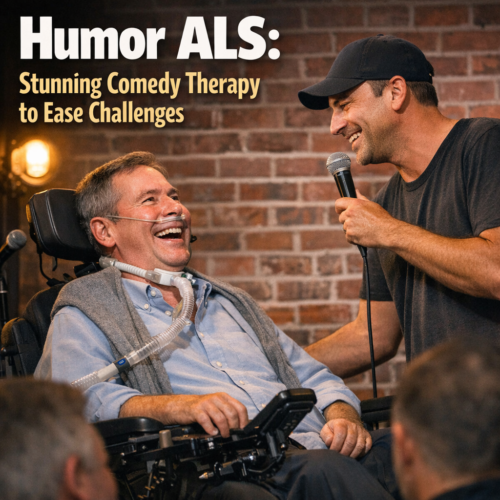Illustration of Humor ALS: Stunning Comedy Therapy to Ease Challenges