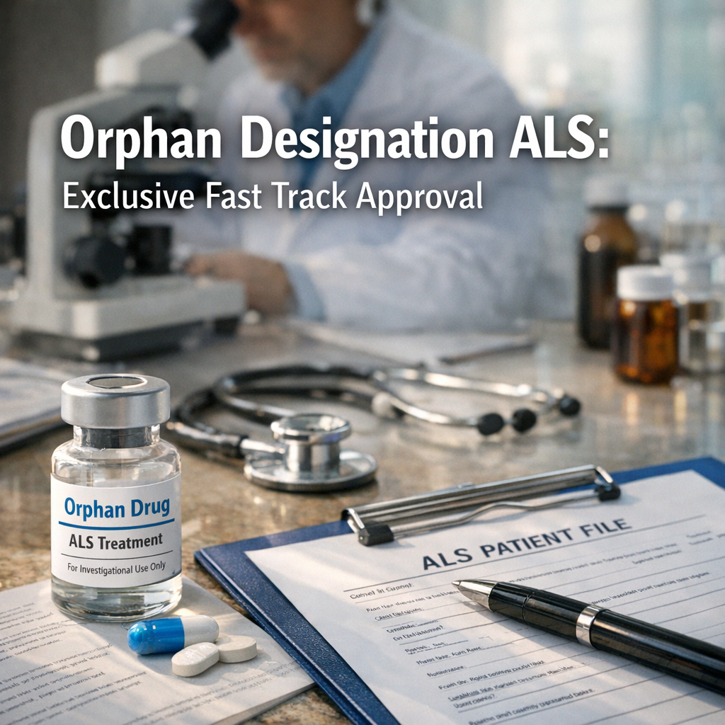 Illustration of Orphan Designation ALS: Exclusive Fast Track Approval