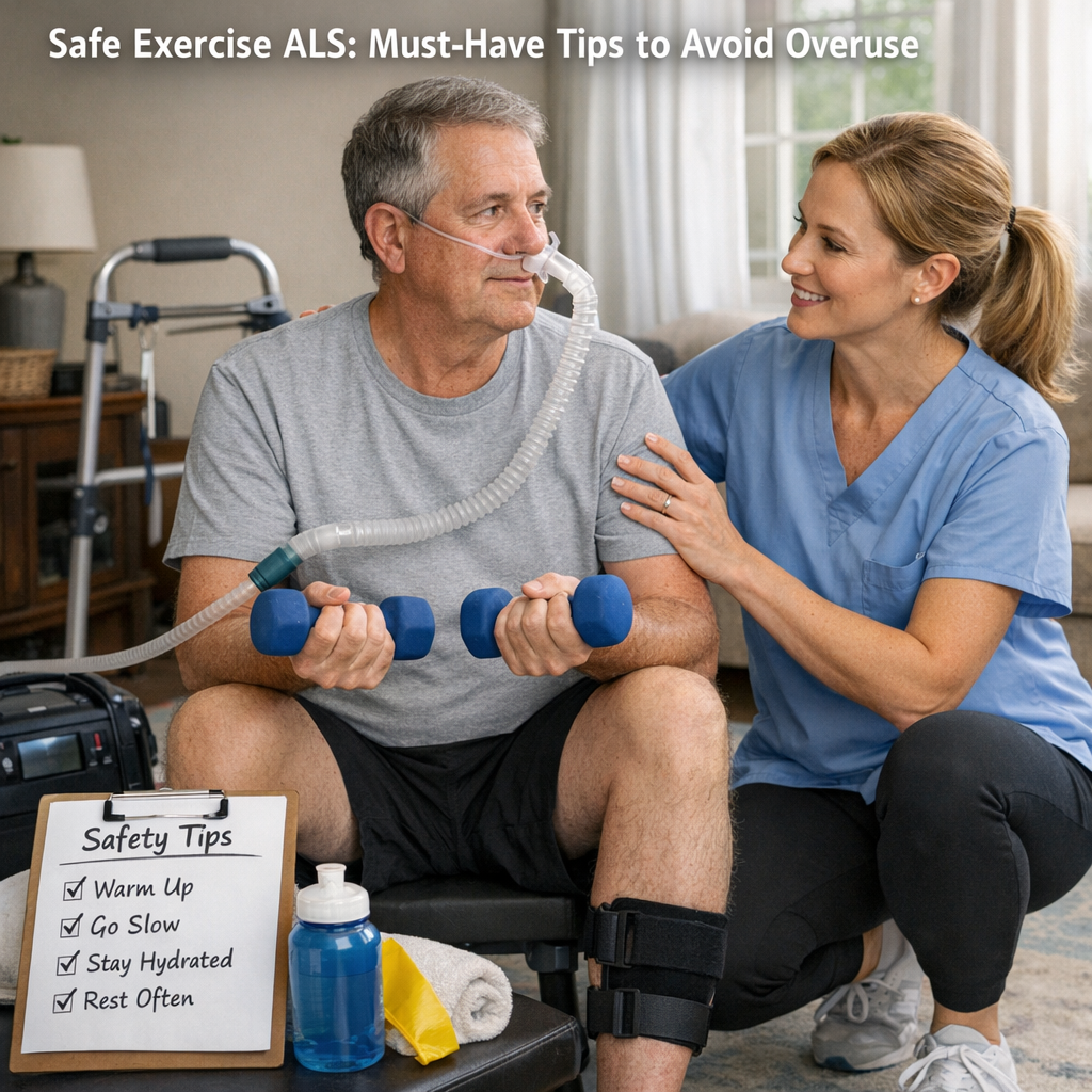 Illustration of Safe Exercise ALS: Must-Have Tips to Avoid Overuse