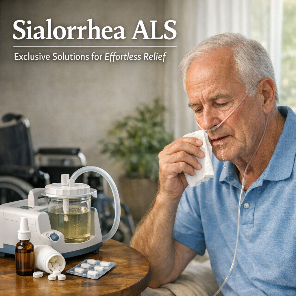 Illustration of Sialorrhea ALS: Exclusive Solutions for Effortless Relief