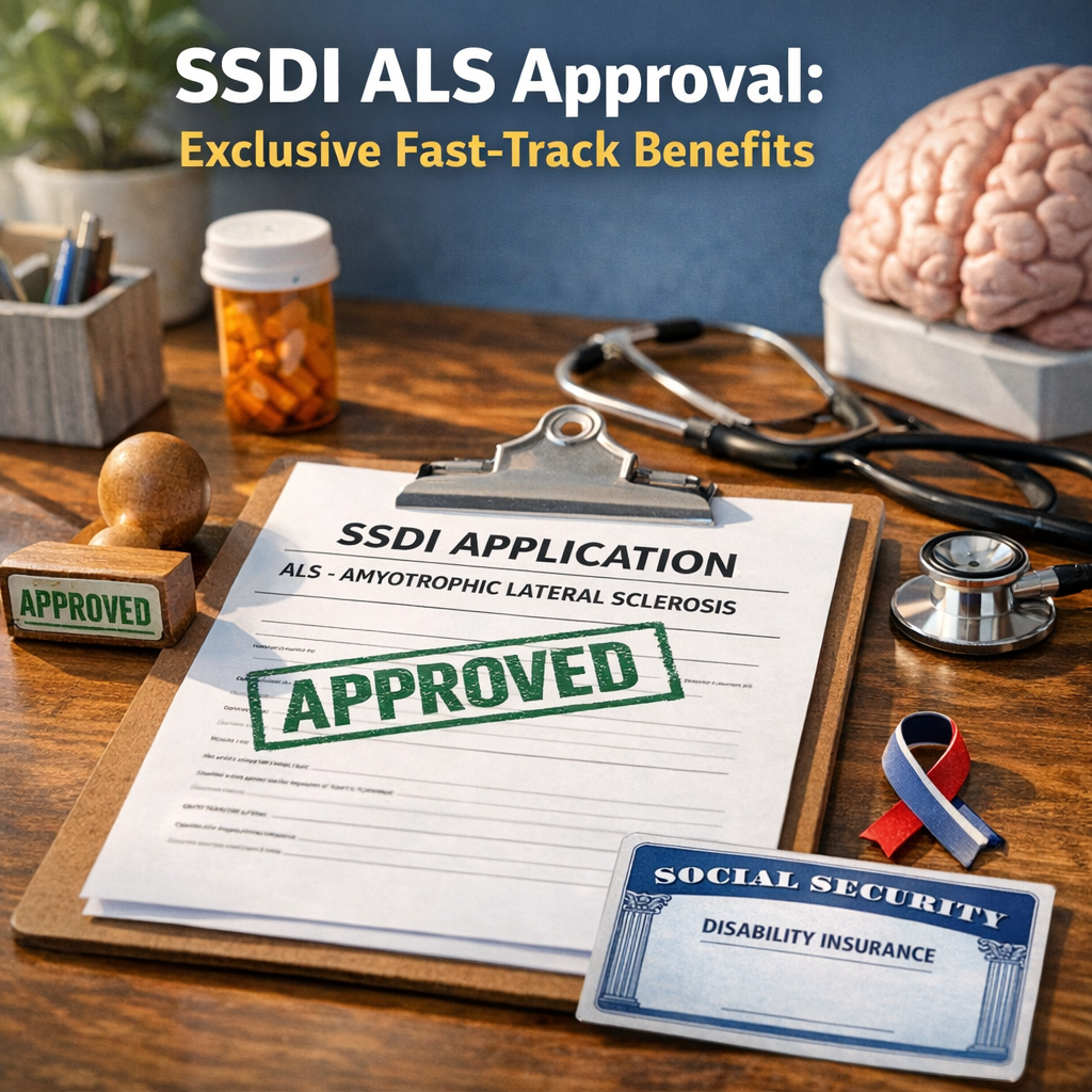 Illustration of SSDI ALS Approval: Exclusive Fast-Track Benefits