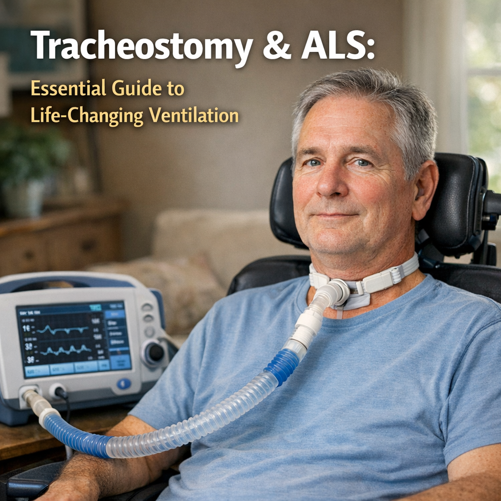 Illustration of Tracheostomy ALS: Essential Guide to Life-Changing Ventilation