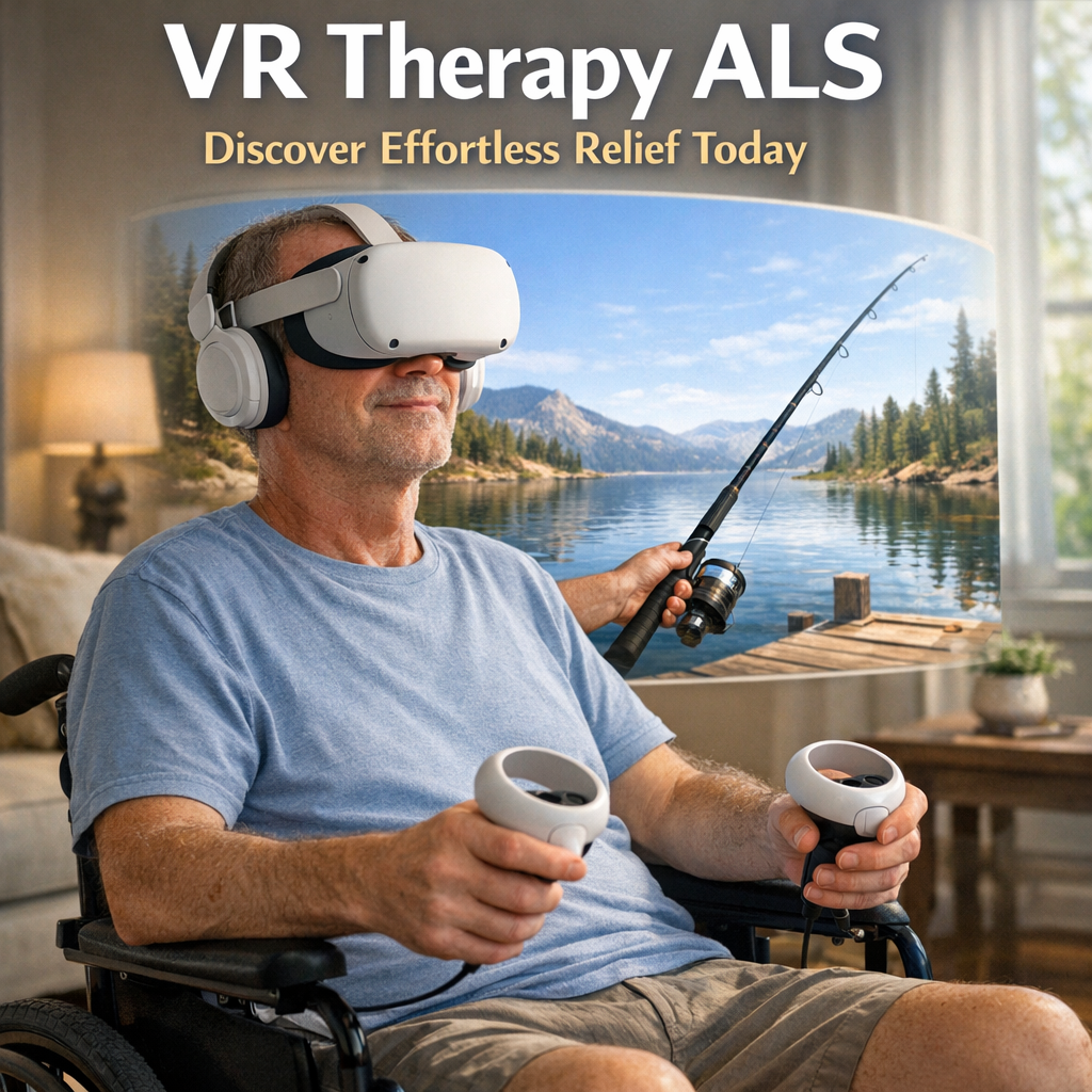 Illustration of VR Therapy ALS: Discover Effortless Relief Today
